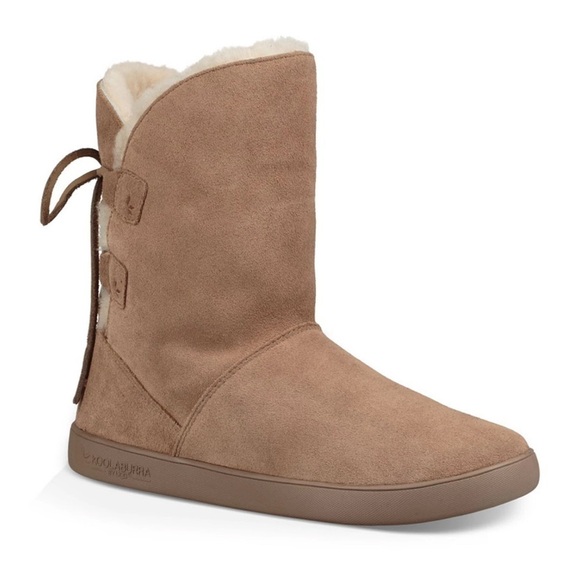 Koolaburra Shoes - Koolaburra by Ugg Sheep Trim Lined Shazi Water Resistant Slip on Round Toe Boots
